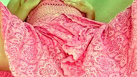 Latina milf starts morning solo