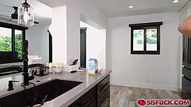 lucky anne sweetens the deal with stepbro nicky rebel in this hot arrangement 😏