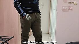 step gay dad alone in hotel, craving to fuck hot stepson 😏🏨