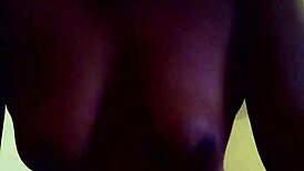 Black couple with wet pussy riding cock together