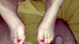 my feet are practicing another footjob session