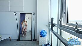 Feeling Horny, This Skinny Whore Craves Big Cock Fucking Her Pussy