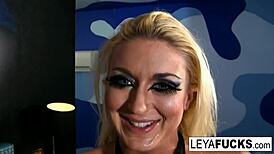 leya falcon demeans you with a blowjob in nude solo action
