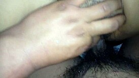 Wife Spreads Legs to Display Hairy Vagina