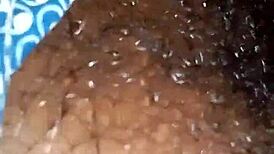 Pretty mature girlfriend fucking in dorm bedroom with hairy beaver