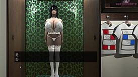 Escaping the sex doll room 5: riding titjob