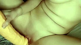 Real vagina orgasm creates pussy creampie during masturbation