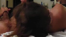 Sexy girl sucks dick sensually then takes doggystyle fuck with cum on butt