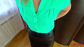 hot girl craves cum-soaked panties before work, real orgasms in many positions