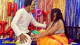 omg, i can’t believe desi bhabhi celebrated birthday with wild ranch sex!