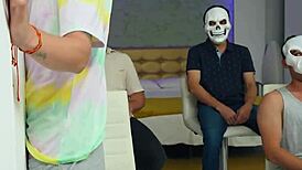 Ammy redhead explores the gloryhole experience