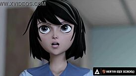 hentai university busty teacher demos wild sex tricks with students. creampie finale awaits.