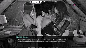 Young Babe Polina Max Blowjob on Milking Table