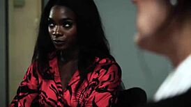 Homophobic worker fucked by lesbians!