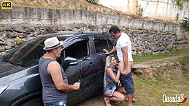 Katharine Madrid behind scenes with Tony Tigrao and Binho Ted