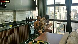 Does this teen brasileira fuck big black cock?