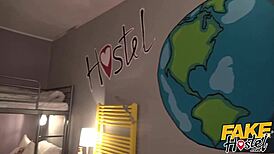 Posh Woman Blows Redhead Teen in Dorm