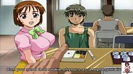 Watch this hentai where women get fucked at work?