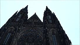 Inside prague castle