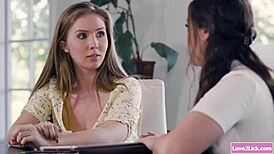 two lesbians licking wedding planner's pussy in steamy encounter