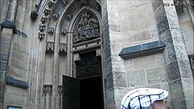 Inside prague castle