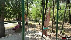 yo dude, wanna join a wild threesome with my wife in public on the street?