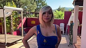 Lisa Milf Nympho Licks Two Cocks in Shaved Group Cumshot Fun