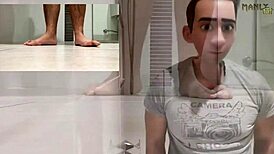 step gay dad alone in hotel, craving to fuck hot stepson 😏🏨