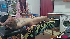 Relaxing massage session with a happy ending