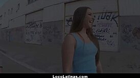 cute american latina teen fucked outside by big cock