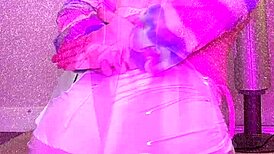 Behind-the-scenes photo shoot with anal flashing and buttplug costumes