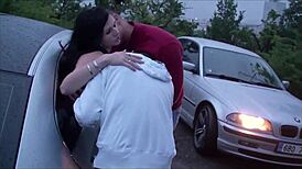 A daring girl dives into a wild public gangbang orgy. Her bold moves stun everyone.