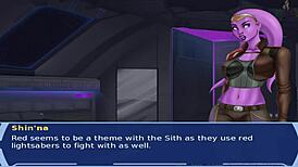 star wars orange trainer part 51, uh, cosplay bang with hot alien sith girls, ya know