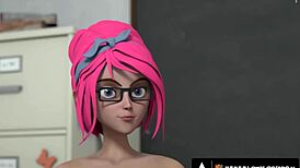 hentai university busty teacher demos wild sex tricks with students. creampie finale awaits.