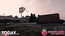 Amateur teen gets cum on face in facial videos