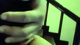 Tiny Filipina fucks and eats cum in garage