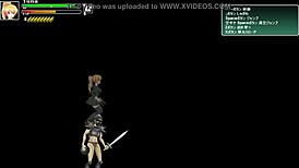 Cute blonde hentai girl gets wild with soldiers in intense battle gameplay