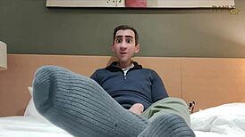 step gay dad alone in hotel, craving to fuck hot stepson 😏🏨