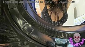 Busty European wife gets bent over in doggystyle for a massive cumshot