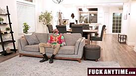 unexpected visit from freeuse stepdaddy, gotta ride him now!