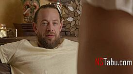 Young Brunette Feels Taboo Pleasure Riding Old Man In Missionary