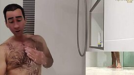 step gay dad alone in hotel, craving to fuck hot stepson 😏🏨