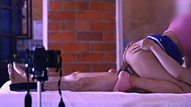 Forbidden desire unleashed in the apartment as the friend's mother-in-law and friend succumbed to temptation.