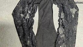 I Came On My Best Friend's Black Lace Panties