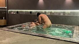 Brunette Amateur Screams As I Thrust Hard Into Her Big Pussy From Behind