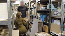 Cheated with Warehouse Worker for Hard Fucking