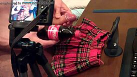 my first fetish video with cumshot and skirt