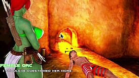 A cute mistress orc appears in breeding island episode 23