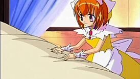 Anime Teen Plays with Toys