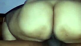 Married aunty hungers for my cock while riding hard